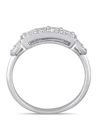1/3 ct. t.w. Diamond Bar Ring 10K White Gold