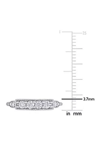 1/3 ct. t.w. Diamond Bar Ring 10K White Gold
