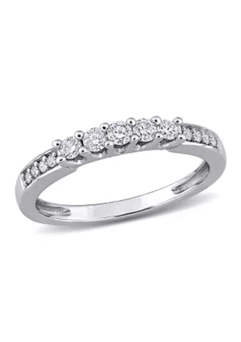 1/3 ct. t.w. Diamond Wedding Band 14K White Gold