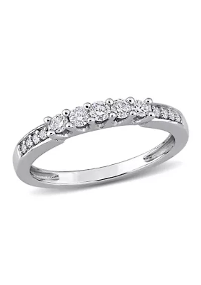 1/3 ct. t.w. Diamond Wedding Band 14K White Gold