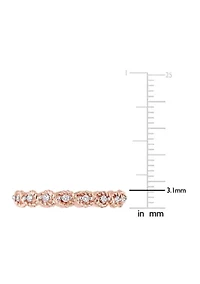 1/6 ct. t.w. Diamond Infinity Eternity Ring 10K Rose Gold