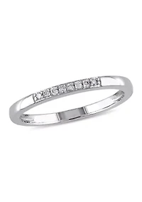1/ ct. t.w. Diamond Wedding Band Sterling Silver