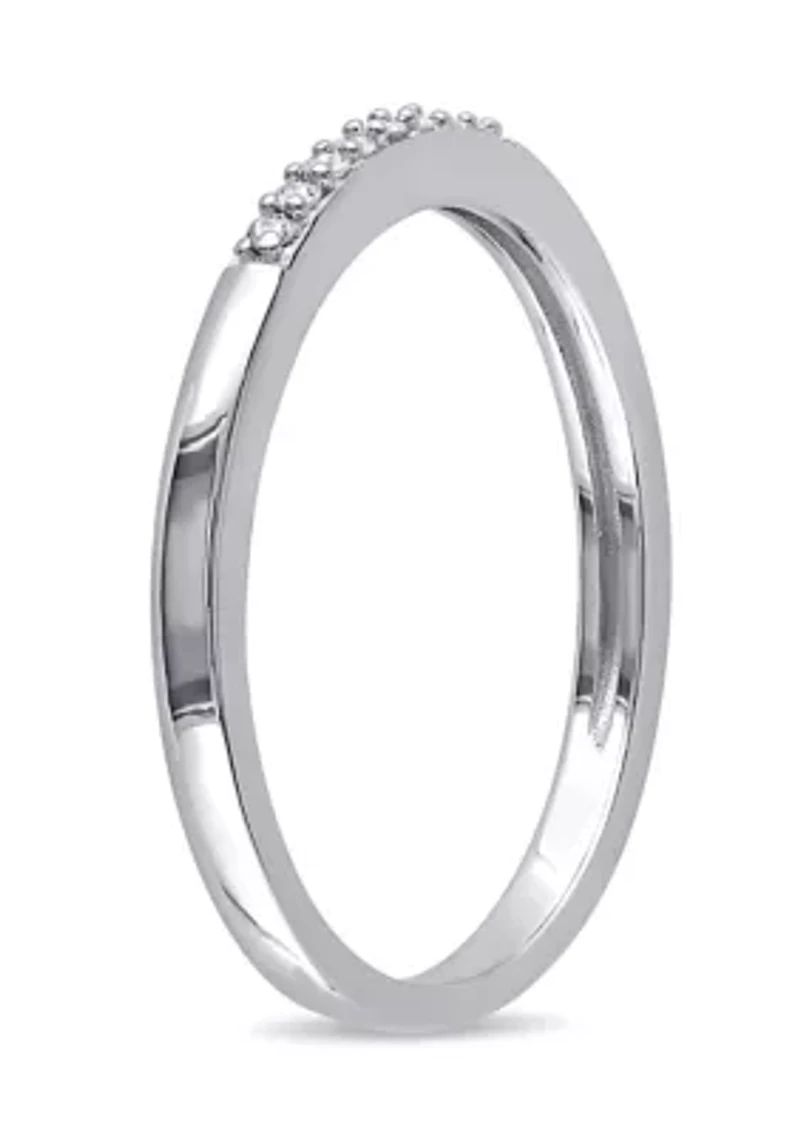 1/ ct. t.w. Diamond Wedding Band Sterling Silver