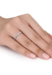 1/ ct. t.w. Diamond Wedding Band Sterling Silver