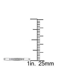 1/ ct. t.w. Diamond Wedding Band Sterling Silver