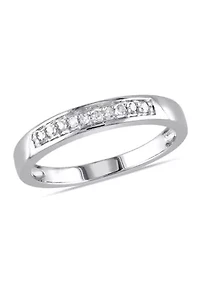 1/10 ct. t.w. Diamond Anniversary Band Sterling Silver