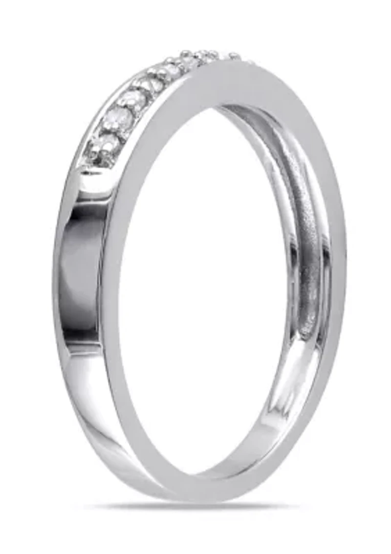 1/10 ct. t.w. Diamond Anniversary Band Sterling Silver