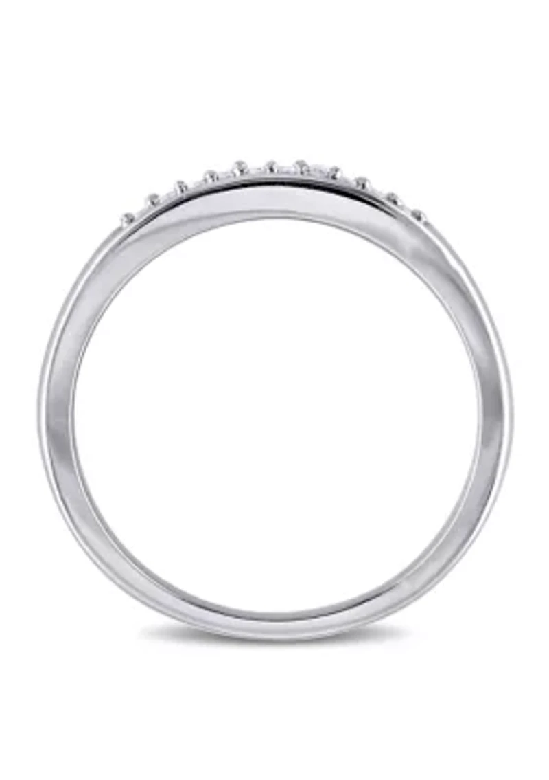 1/10 ct. t.w. Diamond Anniversary Band Sterling Silver