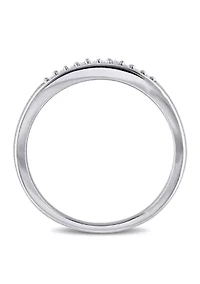 1/10 ct. t.w. Diamond Anniversary Band Sterling Silver
