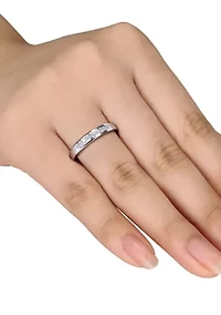 1/10 ct. t.w. Diamond Anniversary Band Sterling Silver