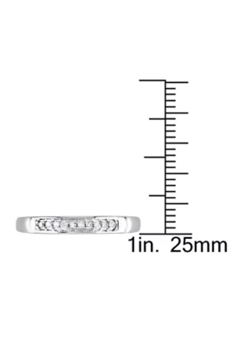 1/10 ct. t.w. Diamond Anniversary Band Sterling Silver
