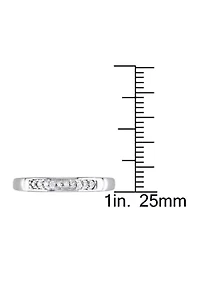 1/10 ct. t.w. Diamond Anniversary Band Sterling Silver