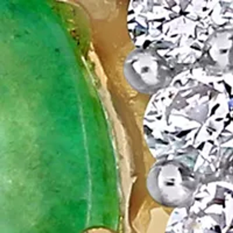 1.1 ct. t.w. Emerald and 1/6 Diamond Semi Eternity Ring 14K Yellow Gold