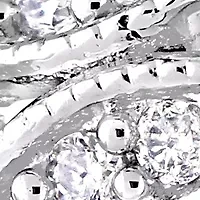 1/3 ct. t.w. Sapphire and 1/10 Diamond Ring 10K White Gold