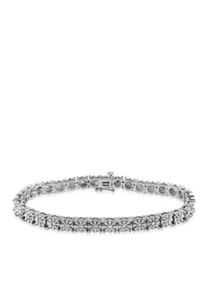 Diamond Tennis Bracelet in Sterling Silver