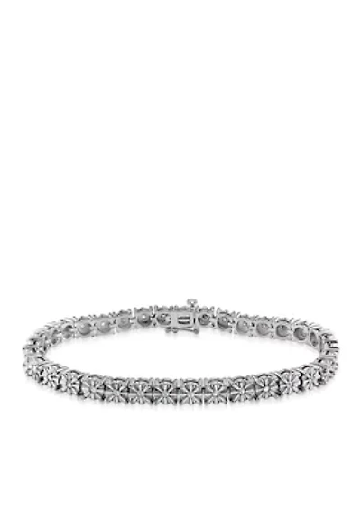 Diamond Tennis Bracelet in Sterling Silver