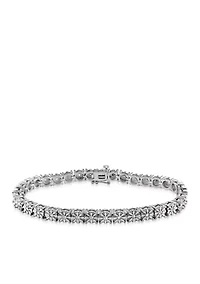 Diamond Tennis Bracelet in Sterling Silver