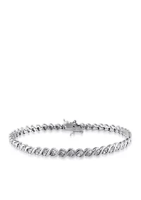 Diamond Tennis Bracelet in Sterling Silver