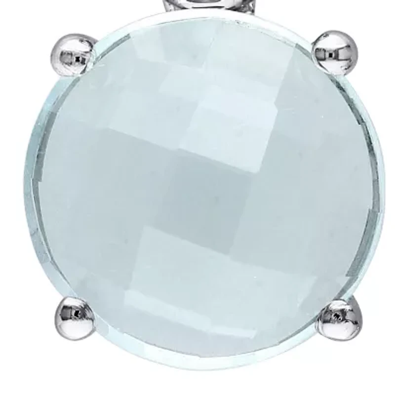 Sterling Silver Blue Topaz Pendant