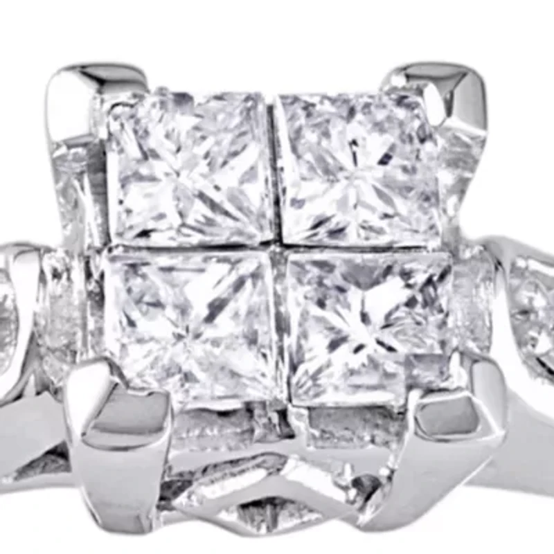 1/4 ct. t.w. Diamond Engagement Ring 10k White Gold