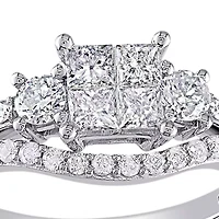1 ct. t.w. Diamond Bridal Set 14k White Gold