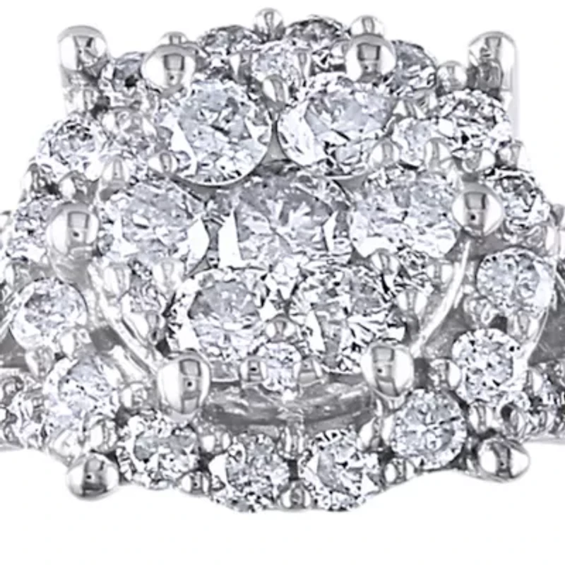 Diamond Ring 10k White Gold