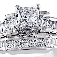 1 ct. t.w. Diamond Bridal Set 14k White Gold
