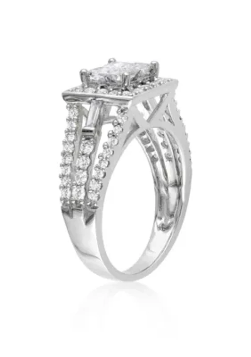 1.50 ct. t.w. Diamond Engagement Ring in 14k White Gold