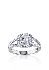 Diamond Ring 14k White Gold