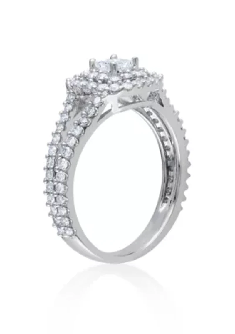 Diamond Ring 14k White Gold