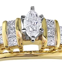1/2 ct. t.w. Diamond Bridal Ring Set 14K Yellow Gold