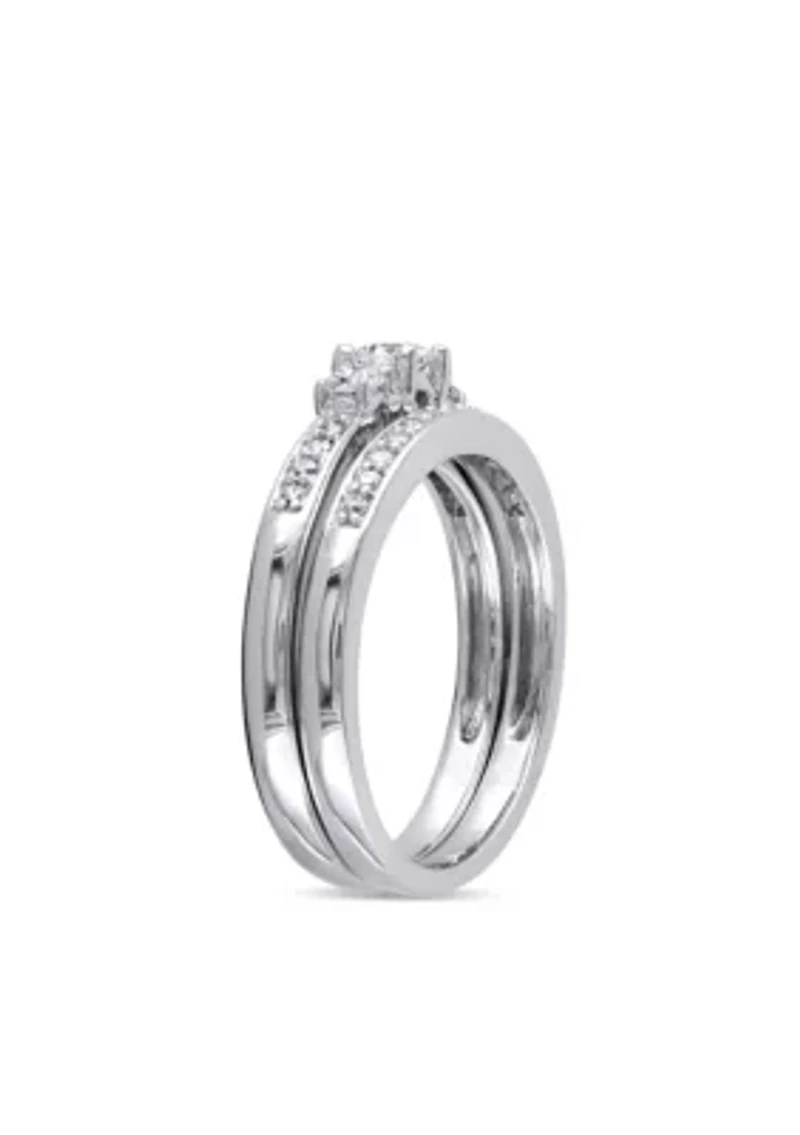 2 ct. t.w. Diamond Bridal Ring Set 14k White Gold