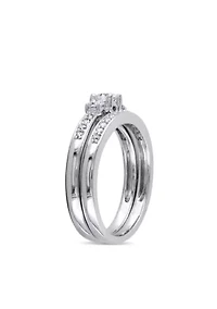 ct. t.w. Diamond Bridal Ring Set 14k White Gold