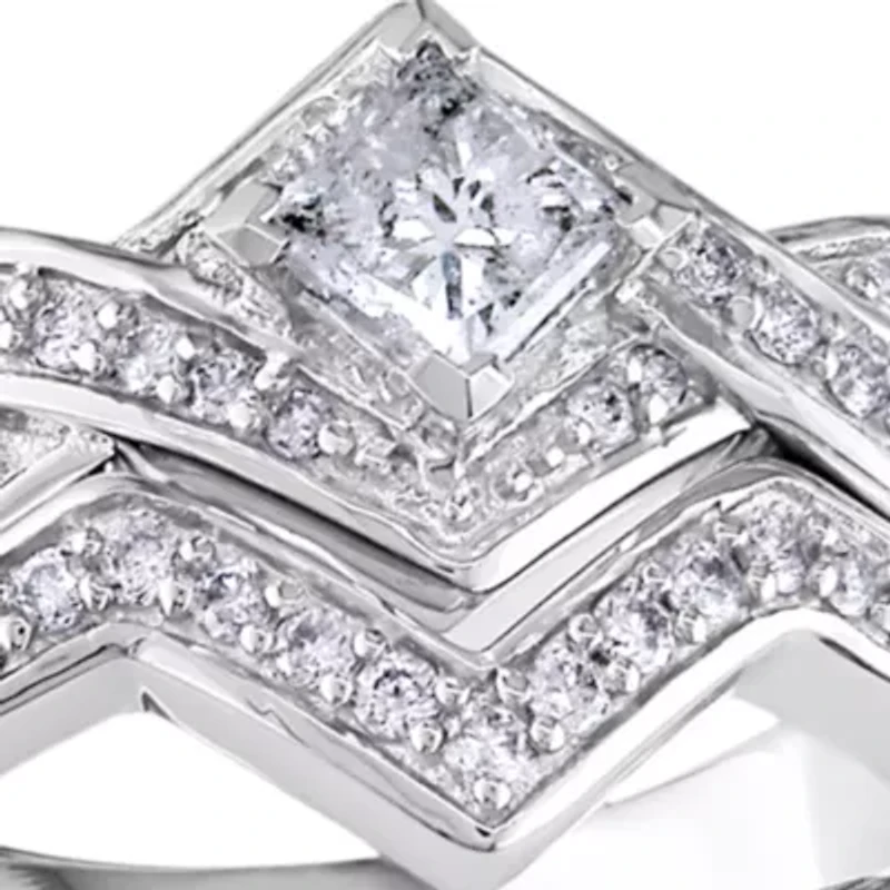 5/8 ct. t.w. Diamond Bridal Ring Set 14k White Gold