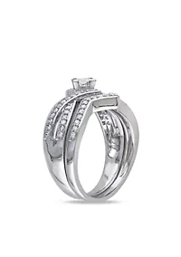 5/8 ct. t.w. Diamond Bridal Ring Set 14k White Gold