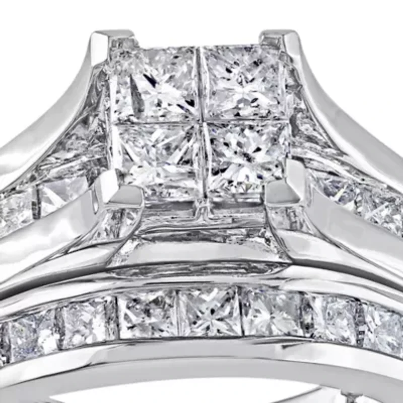 2 ct. t.w. Diamond Bridal Ring Set 14k White Gold