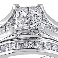 2 ct. t.w. Diamond Bridal Ring Set 14k White Gold