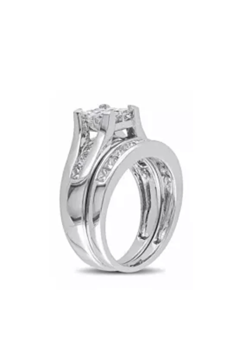 2 ct. t.w. Diamond Bridal Ring Set 14k White Gold