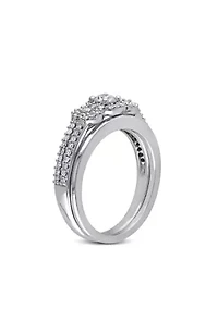 1/2 ct. t.w. Diamond Bridal Ring Set 10k White Gold