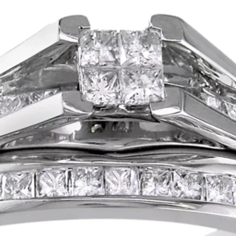1/2 ct. t.w. Diamond Bridal Ring Set in 14k White Gold