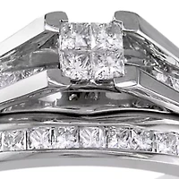 1/2 ct. t.w. Diamond Bridal Ring Set in 14k White Gold