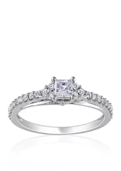 1/2 ct. t.w. Diamond Engagement Ring in 14k White Gold