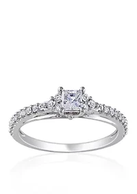 1/2 ct. t.w. Diamond Engagement Ring in 14k White Gold