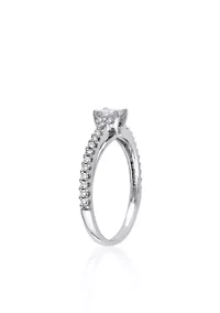 1/2 ct. t.w. Diamond Engagement Ring in 14k White Gold