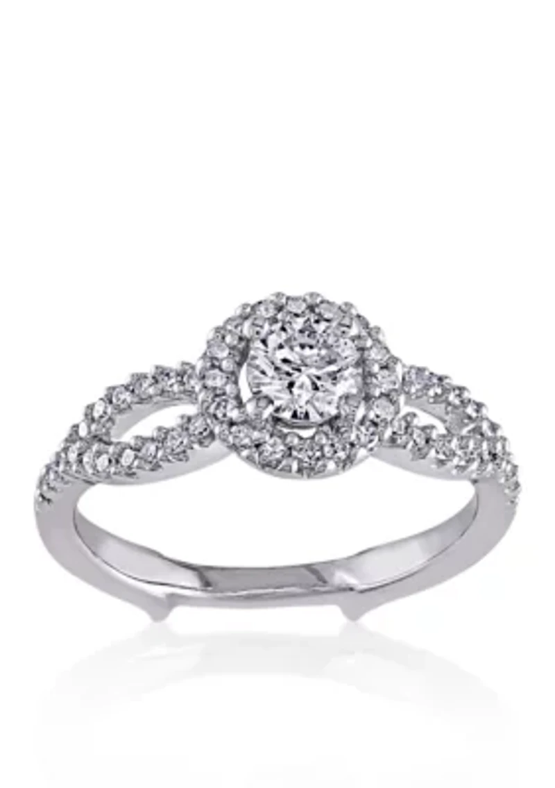 1/2 ct. t.w. Diamond Engagement Ring in 14k White Gold