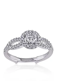 1/2 ct. t.w. Diamond Engagement Ring in 14k White Gold