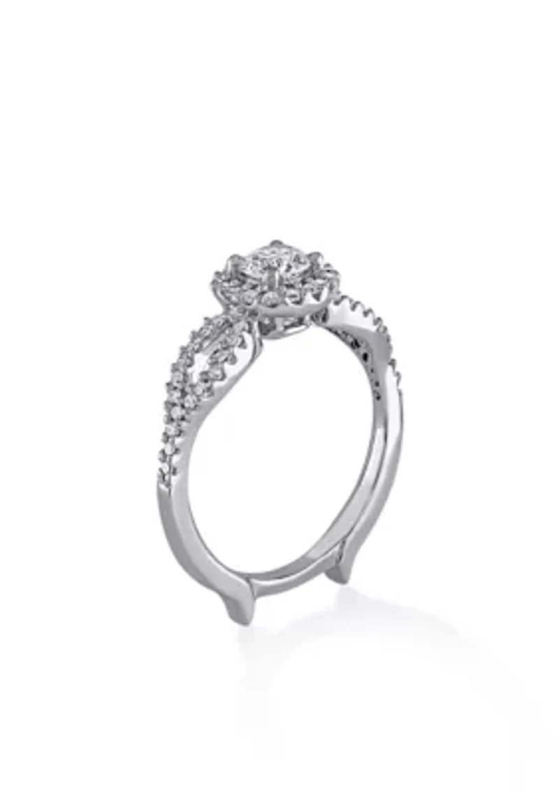 1/2 ct. t.w. Diamond Engagement Ring in 14k White Gold