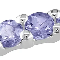Sterling Silver Tanzanite Band