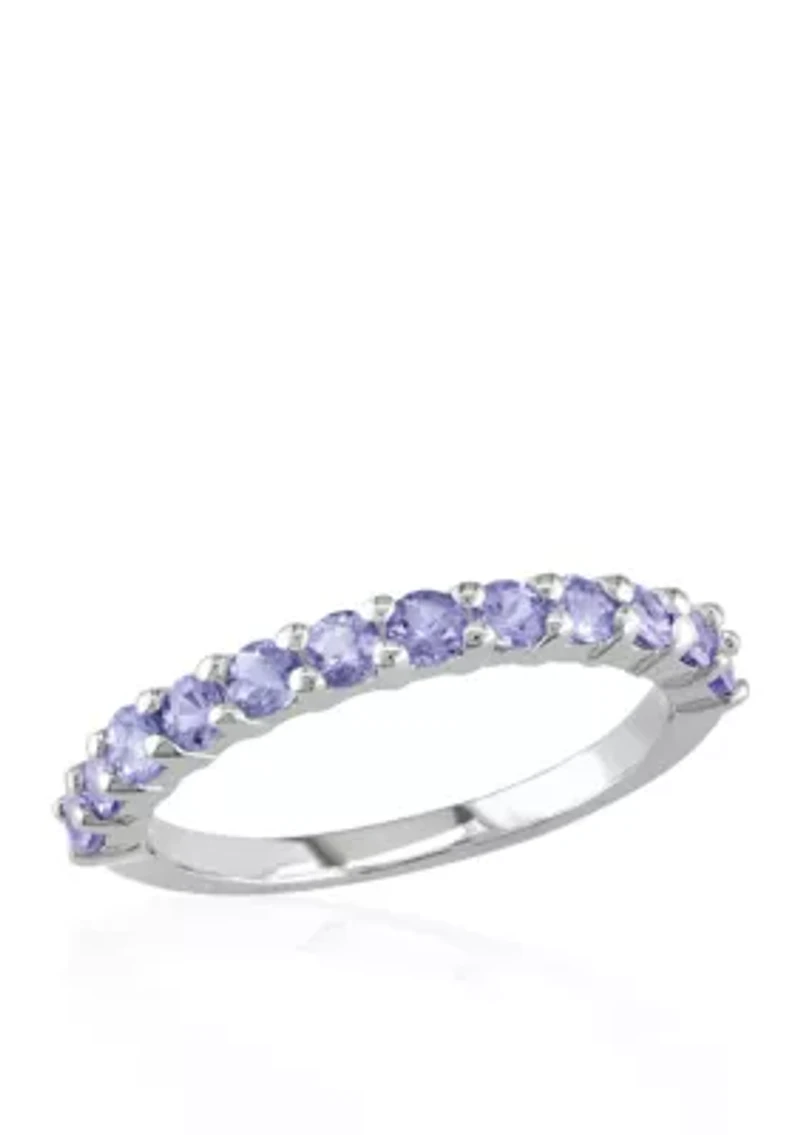 Sterling Silver Tanzanite Band