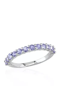 Sterling Silver Tanzanite Band